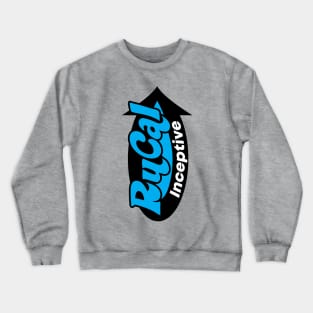 Blue and black Rucal collection design Crewneck Sweatshirt